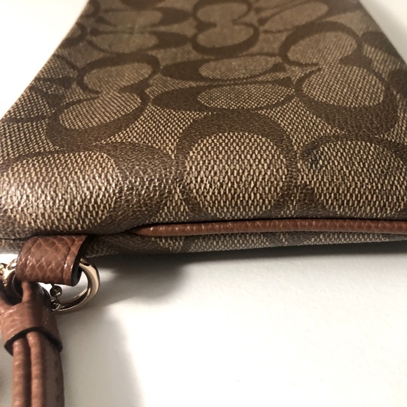 Coach Monogram Canvas Large Wristlet - Picture 2 of 12